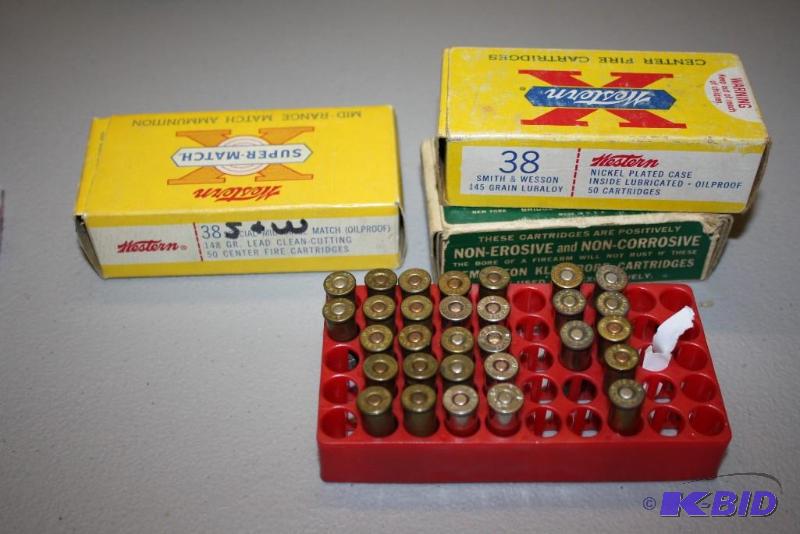 lot 219 image: Lot of (3) items Western 38 S&ampW, app.100...