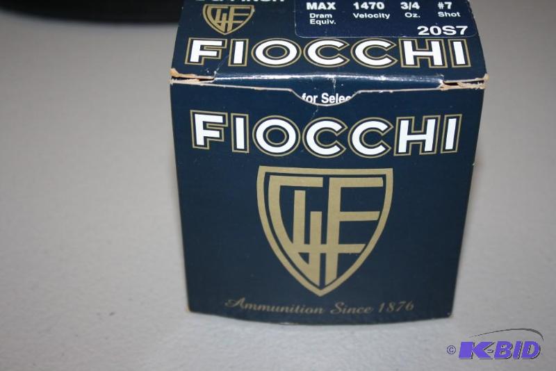 lot 220 image: Fiocchi 20 Gauge shotgun shells 2 34"...