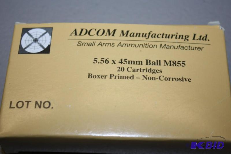 lot 225 image: Adcom Manufacturing Limited 5.56x45mm Ball M8...