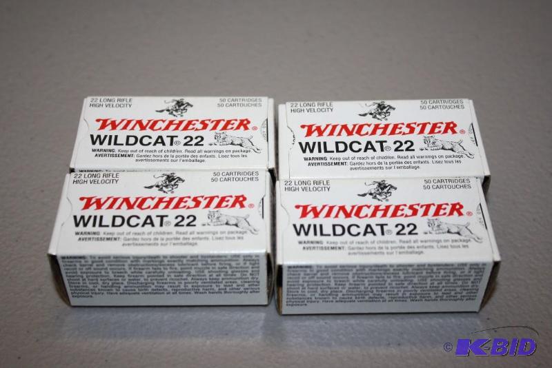lot 238 image: Winchester Wildcat .22 ammo app. 200 ct....