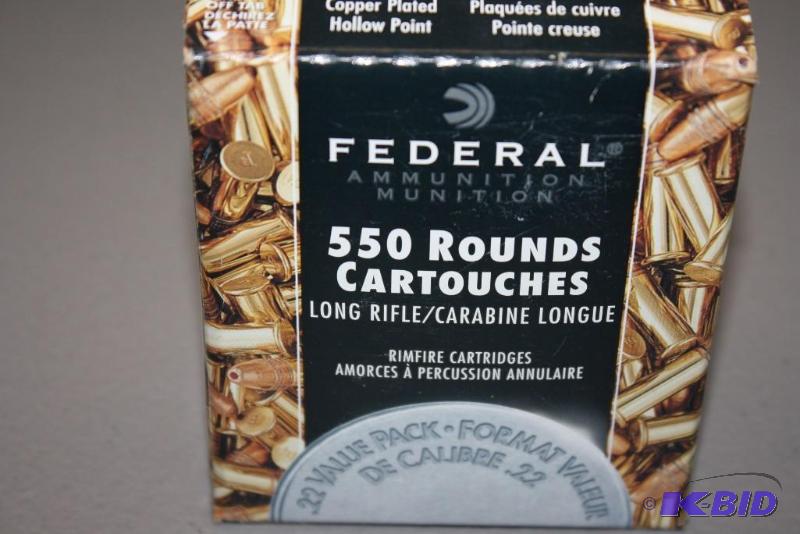 lot 239 image: Federal .22 LR Hollow Point High Velocity ap...