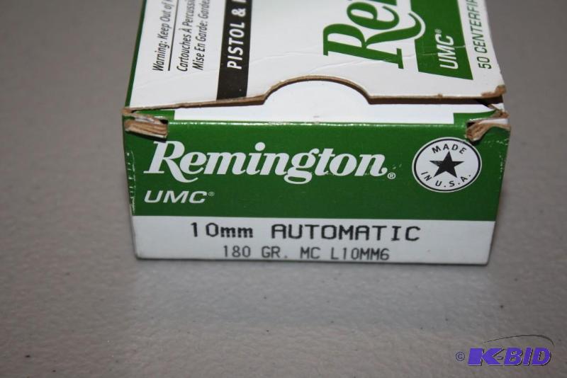 lot 248 image: Remington 10MM Auto UMC ammo app. 50 ct....