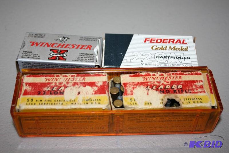 lot 249 image: Lot of (3) items Winchester Leader 22 LR, ap...