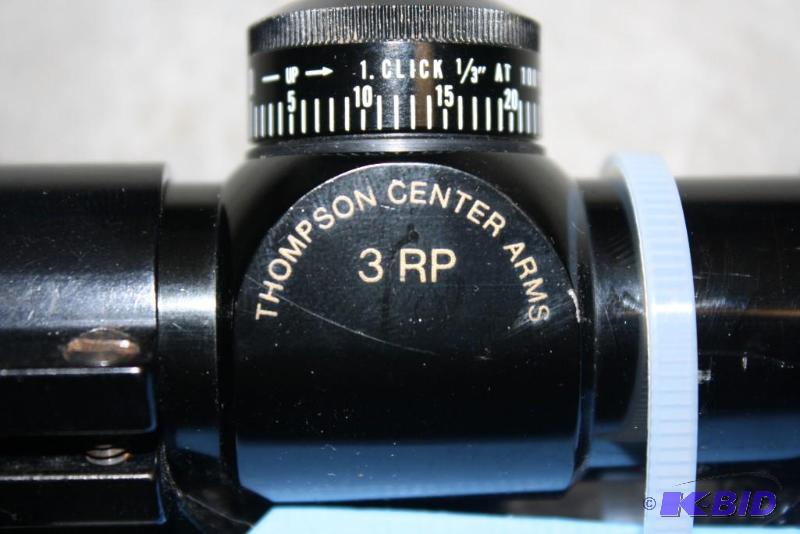 lot 25 image: Thompson Center Arms 3 RP scope. Black...