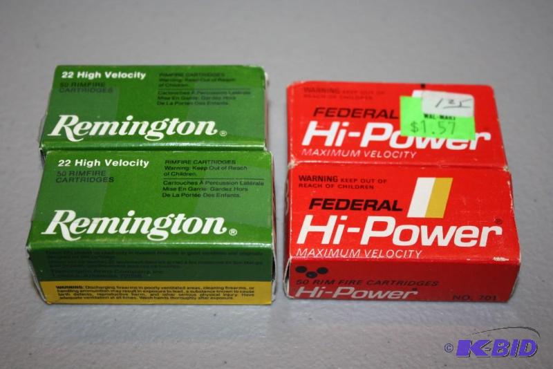 lot 250 image: Lot of (2) items Federal Hi Power 22 Short M...