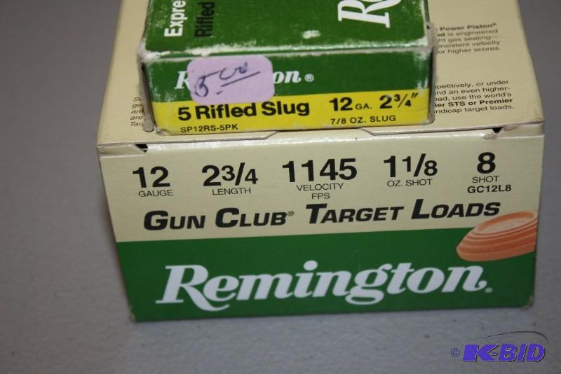 lot 280 image: Remington Express Rifled Slug, 12 Gauge, 2 3...