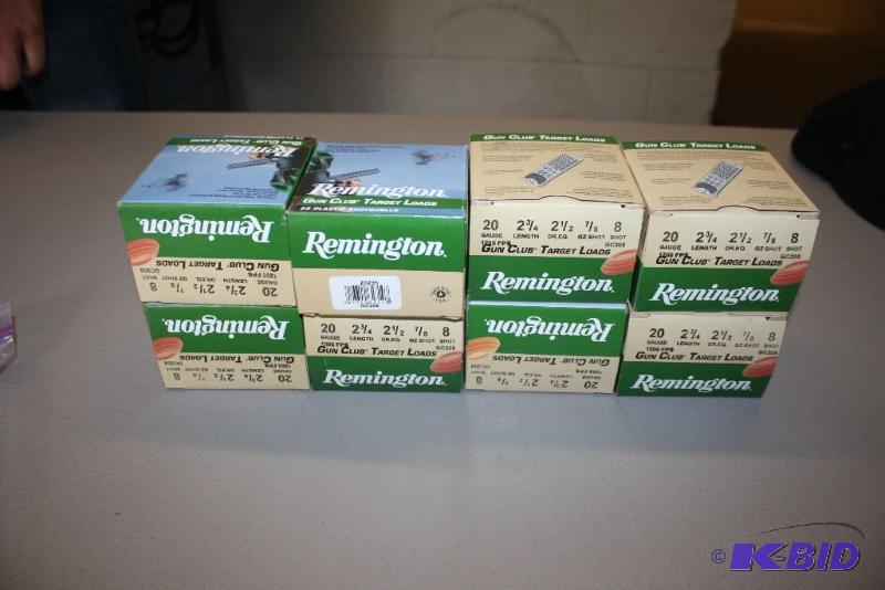 lot 290 image: Remington 20 Gauge shotgun shells 2 34"...