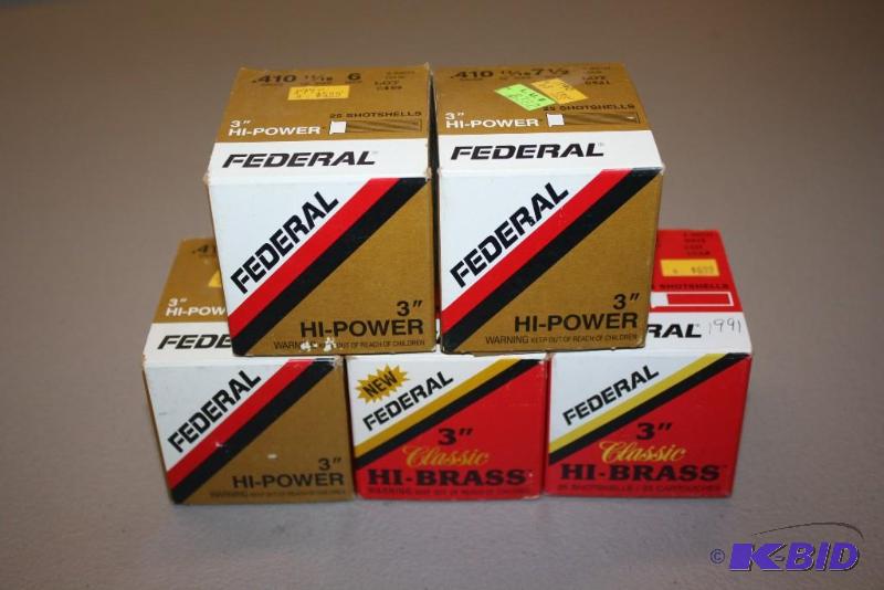 lot 294 image: Federal Hi-Powered .410 shotgun shells 3&quo...