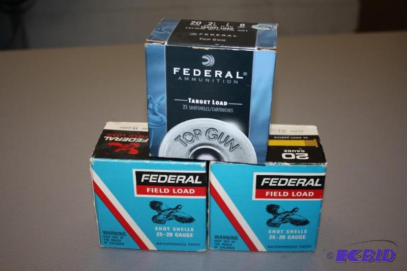 lot 295 image: Lot of (2) Items Federal Field Load 20 Gauge...