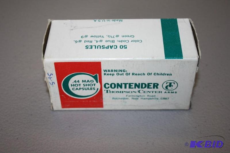 lot 307 image: Thompson Center Arms .44 HotShots Capsules 4...