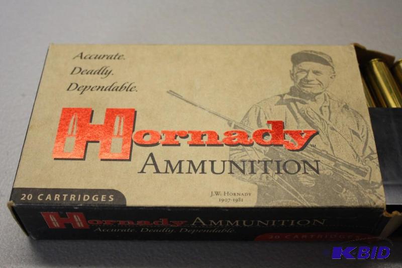 lot 319 image: Hornady 375 Ruger ammo app. 20 ct....