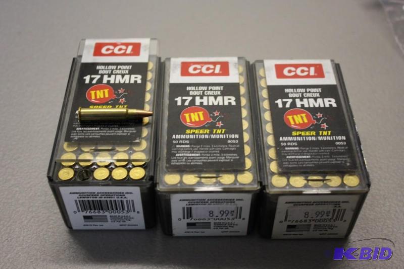lot 330 image: CCI 17 HMR Hollow Point app. 150 ct....