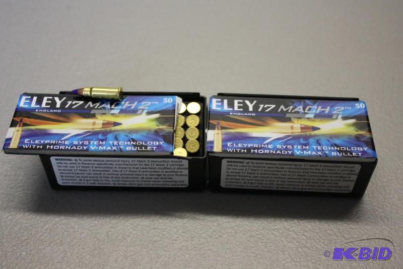 lot 331 image: Eley 17 Mach 2 ammo app. 100 ct....