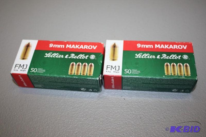 lot 335 image: Lellier & Bellot 9MM Makarov FMJ app. 10...