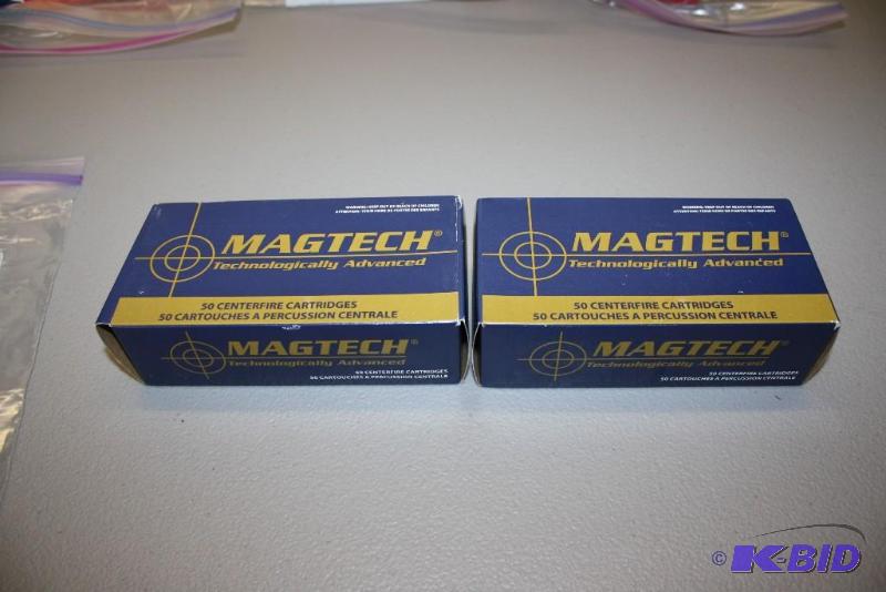 lot 340 image: Magtech 40 Cal S&ampW ammo app. 100 ct....