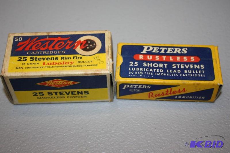 lot 346 image: Miscellaneous 25 Short ammo app. 100 ct....