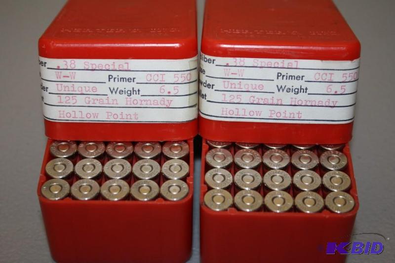 lot 349 image: Miscellaneous 38 Special app. 100 ct....
