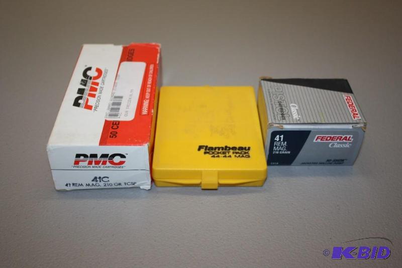 lot 367 image: Miscellaneous 41 Remington Mag. ammo app. 70...