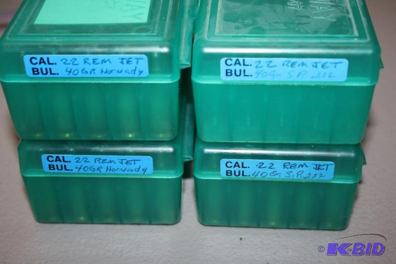 lot 369 image: Miscellaneous 22 Remington Jet ammo app. 190...