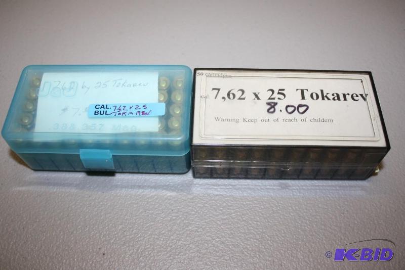 lot 373 image: Miscellaneous 7.62 x 25 Tokarev FMJ app. 100...