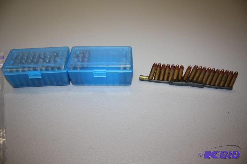 lot 374 image: Miscellaneous 30 carbine ammo app. 90 ct....