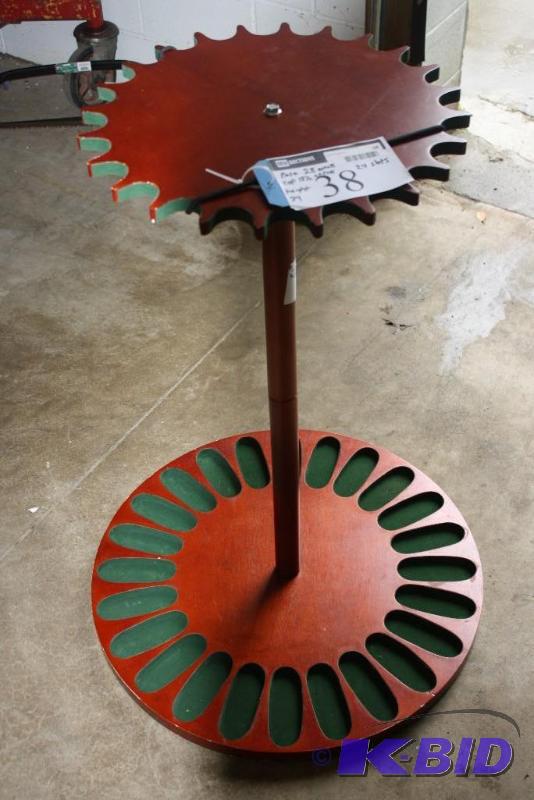 lot 38 image: Fort Sandflat Products 24 slot rotary gun rac...