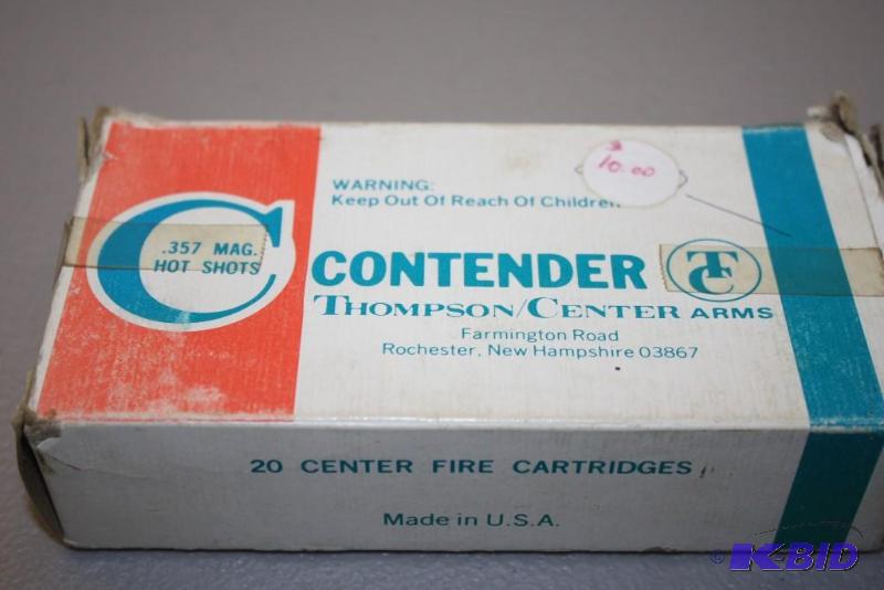 lot 386 image: Contender 357 Magnum HotShots ammo app. 20...