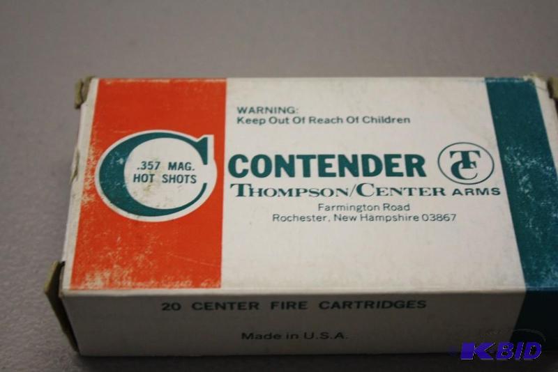 lot 387 image: Contender 357 Magnum HotShots ammo app. 20...