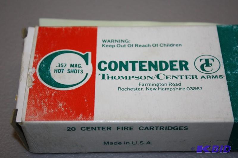lot 390 image: Contender 357 Magnum HotShots ammo app. 20...
