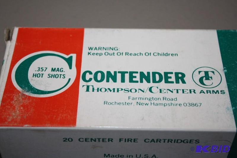 lot 391 image: Contender 357 Magnum HotShots ammo app. 20...