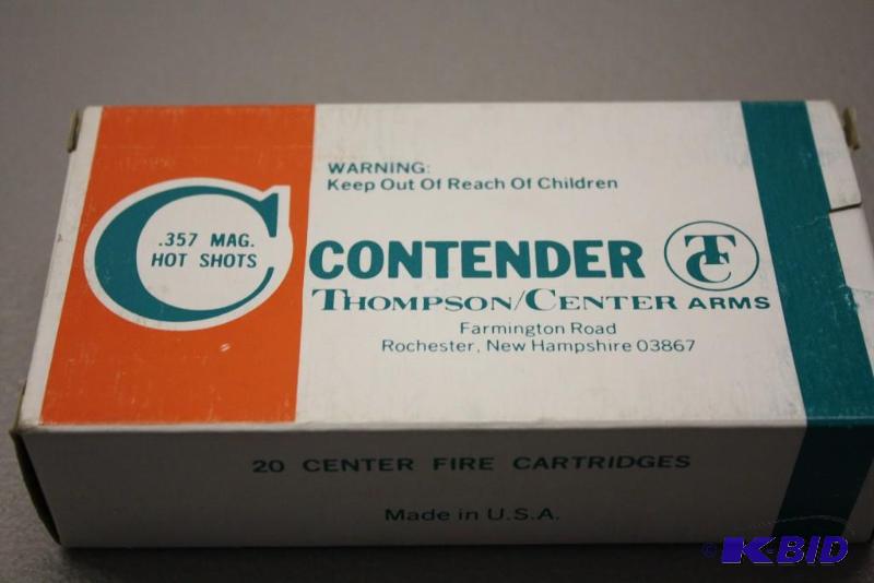 lot 392 image: Contender 357 Magnum HotShots ammo app. 20...