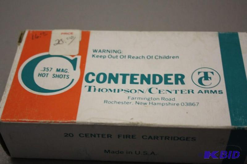 lot 393 image: Contender 357 Magnum HotShots ammo app. 20...