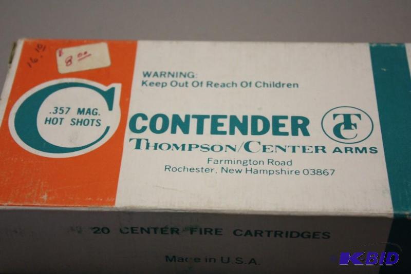 lot 394 image: Contender 357 Magnum HotShots ammo app. 20...