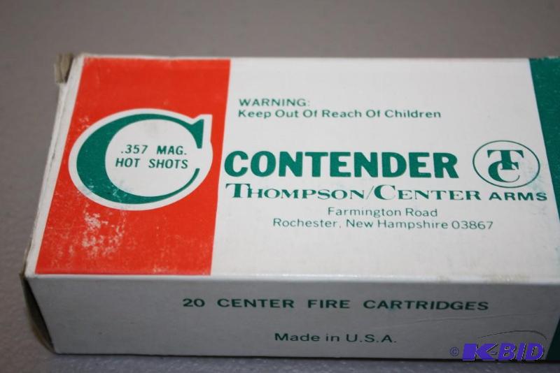 lot 395 image: Contender 357 Magnum HotShots ammo app. 20...