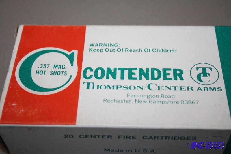 lot 396 image: Contender 357 Magnum HotShots ammo app. 20...