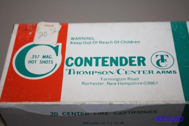 lot 397 image: Contender 357 Magnum HotShots ammo app. 20...