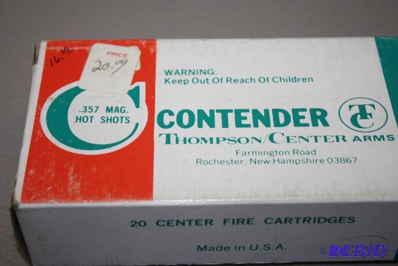 lot 398 image: Contender 357 Magnum HotShots ammo app. 20...