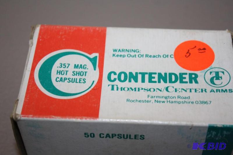 lot 400 image: Contender 357 Magnum HotShots Capsules app. ...