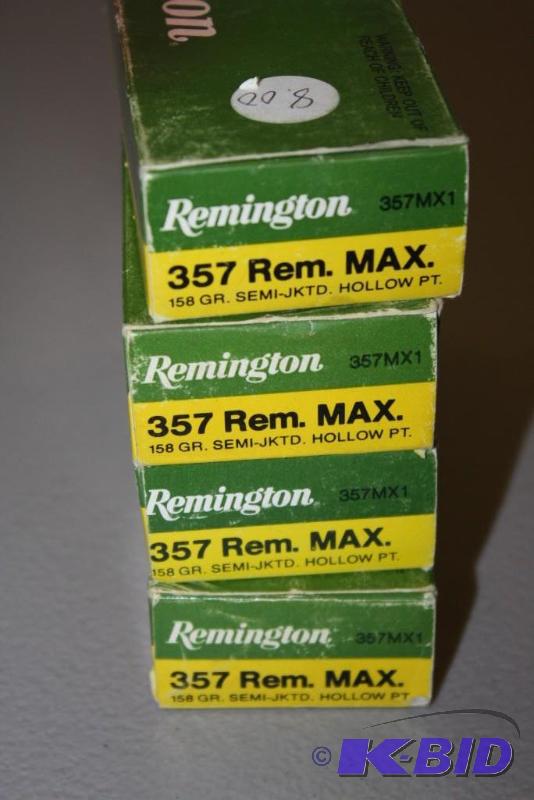lot 413 image: Remington 357 High Velocity Rem Max ammo app...
