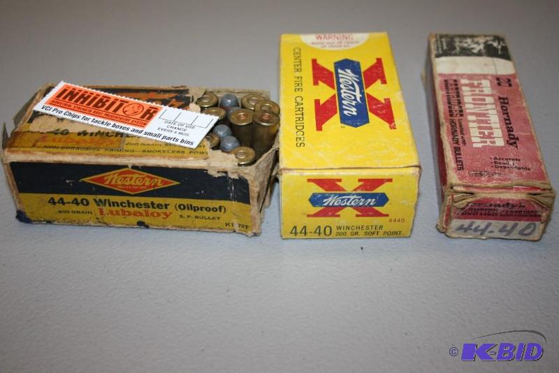 lot 420 image: Miscellaneous 44-40 Win ammo app. 100 ct....