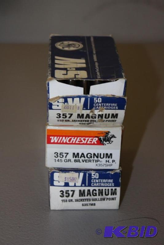 lot 421 image: Miscellaneous 357 Magnum S&ampW ammo app. 7...