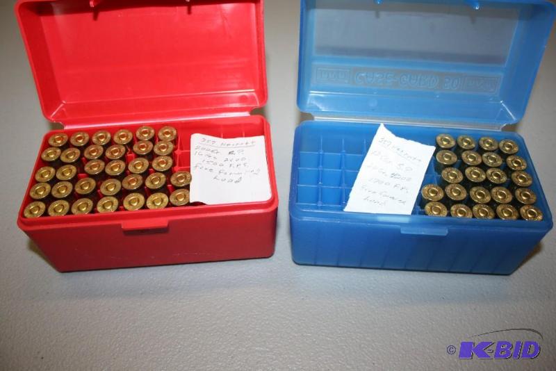 lot 426 image: Miscellaneous 357 Herret ammo app. 55 ct....