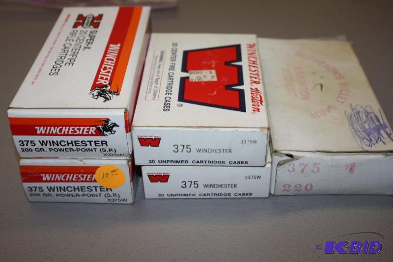 lot 427 image: Miscellaneous 357 Winchester ammo app. 80 ct...