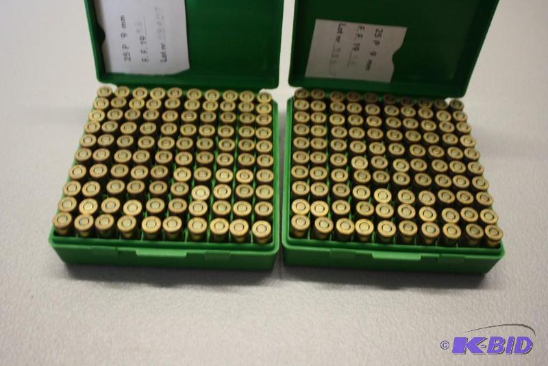 lot 433 image: Miscellaneous 9 mm lugers app. 200 ct....