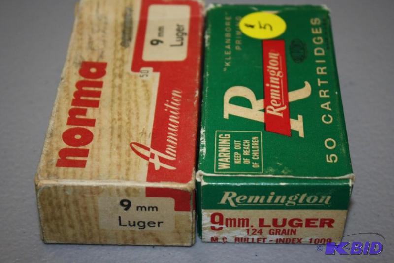 lot 436 image: Miscellaneous 9mm Luger app. 100 ct....