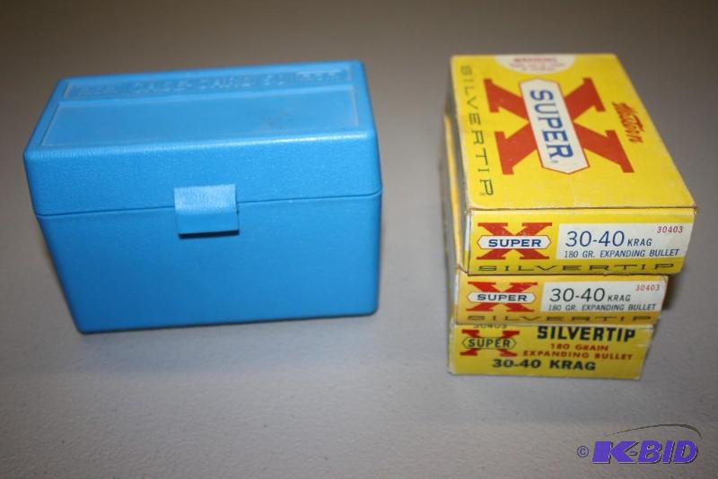 lot 446 image: Miscellaneous 30-40 Krag ammo app. 100 ct....
