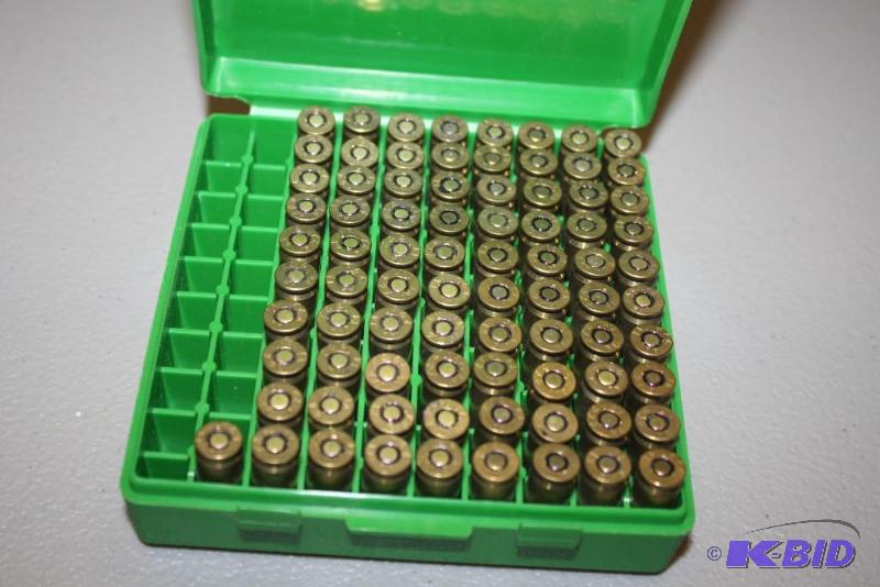 lot 452 image: Miscellaneous 9mm Luger ammo app. 80 ct....