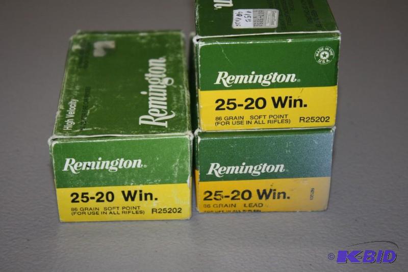 lot 468 image: Remington 25-20 Win app. 110 ct....