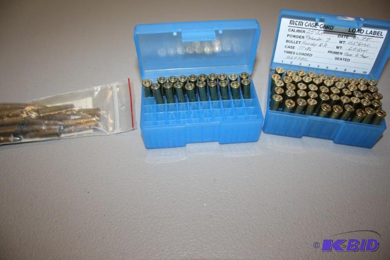 lot 470 image: Miscellaneous 25-20 ammo app. 90 ct....