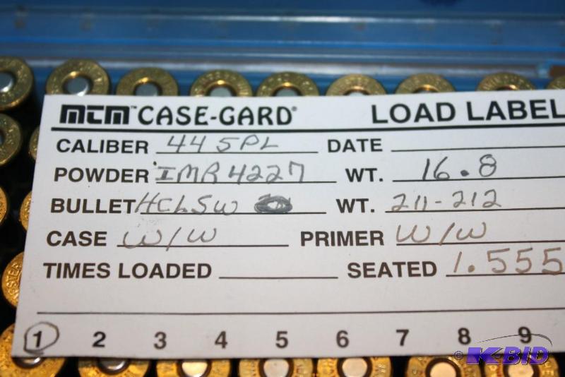 lot 478 image: Miscellaneous 44 Special ammo app. 100 ct....